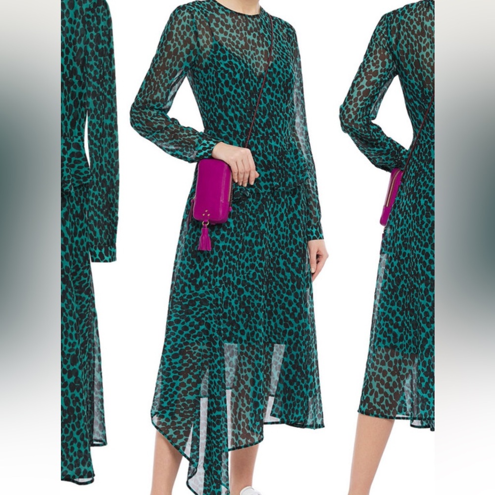 NWT 💚 Markus Lupfer Rosie Leopard Spot dress